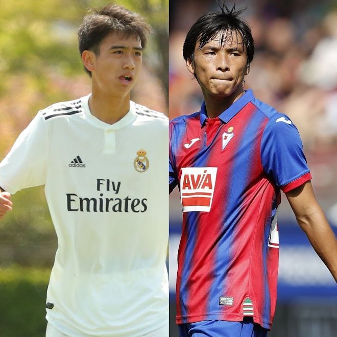 「背伸びました？」「顔ちっちゃーい」乾貴士がマドリーの15歳“ピピ”中井卓大とのツーショットを公開！ 身長差再逆転？にツッコミ続々！