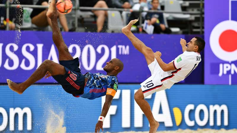W杯を戦うビーチサッカー日本代表、アメリカに勝利し準々決勝進出