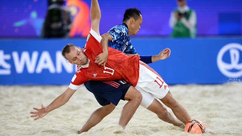 開催国ロシアに完敗、ビーチサッカー日本代表は２位通過で決勝トーナメントへ