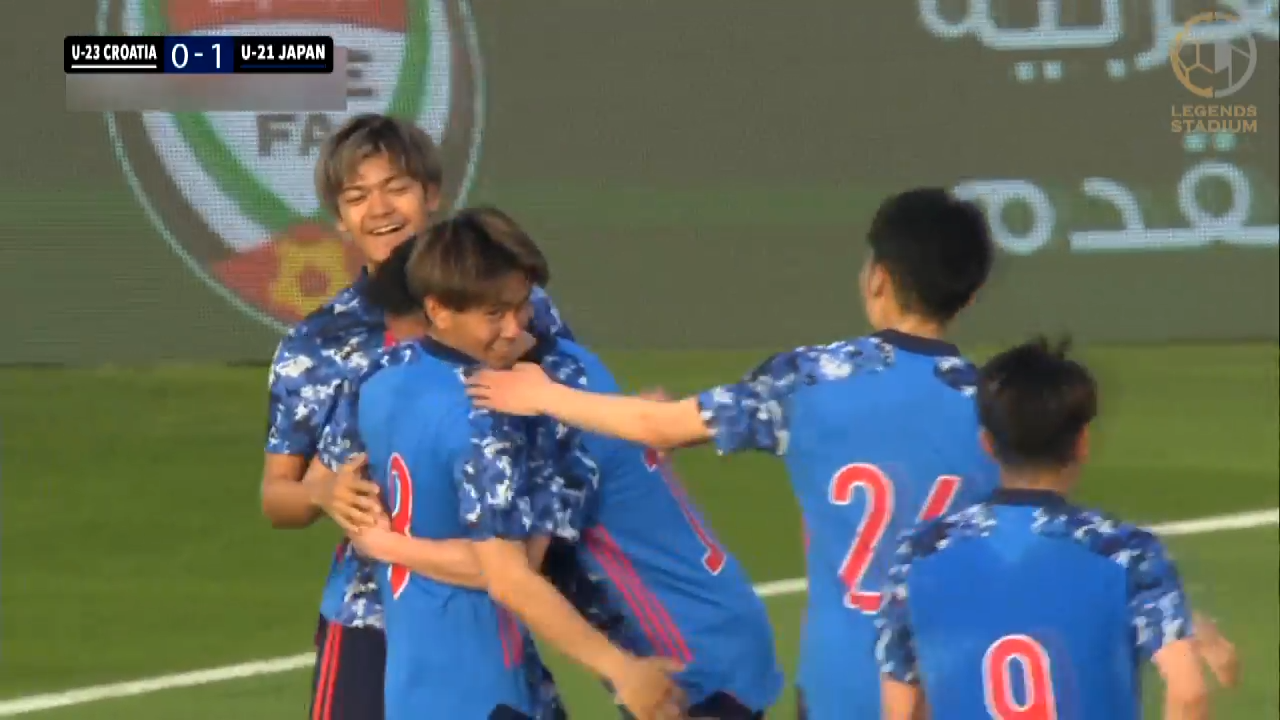 パリ五輪を目指すU-21日本代表がU-23クロアチア代表から勝利