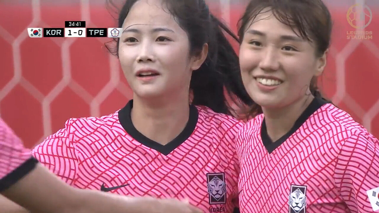 韓国女子代表がゴールラッシュでチャイニーズ・タイペイを下し、E-1大会3位に
