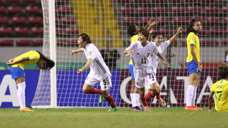 山本、浜野のゴールでブラジル撃破！U-20日本女子代表、W杯連覇をかけスペインと決勝で激突