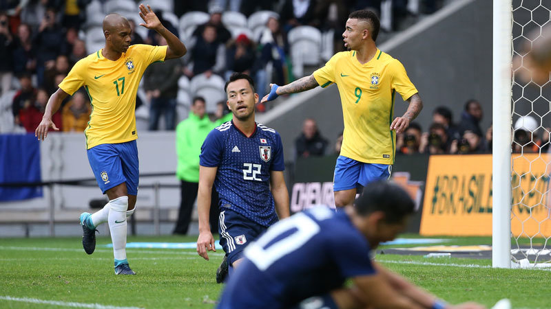 【ハイライト動画】本気のブラジルに何も出来ず...ハリルジャパン、前半でなす術無く３失点完敗