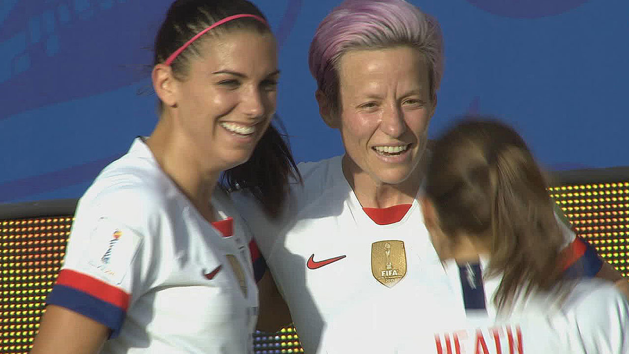 前回大会王者アメリカ、PK2発でスペインに勝利。ベスト8進出【FIFA 女子ワールドカップ - ラウンド16 ハイライト動画】